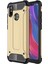 Xiaomi Mi 8 Kapak Çift Katmanlı Zırh Tank Kılıf Gold 1