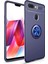Xiaomi Mi 8 Lite Kılıf Renkli Yüzüklü Manyetik Silikon Kapak Mavi 1