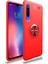 Xiaomi Mi 9 Lite Kılıf Renkli Yüzüklü Manyetik Silikon Kapak Kırmızı 1