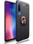 Xiaomi Mi 9 Lite Kılıf Renkli Yüzüklü Manyetik Silikon Kapak Siyah - Rose Gold 1