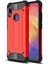 Xiaomi Mi Play Kapak Çift Katmanlı Zırh Tank Kılıf Kırmızı 1
