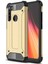 Xiaomi Note 8 Kapak Çift Katmanlı Zırh Tank Kılıf Gold 1