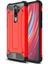 Xiaomi Note 8 Pro Kapak Çift Katmanlı Zırh Tank Kılıf Kırmızı 1