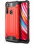 Xiaomi Redmi Note 8t Kapak Çift Katmanlı Zırh Tank Kılıf Kırmızı 1
