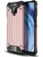 Xiaomi Redmi Note 9 Kapak Çift Katmanlı Zırh Tank Kılıf Rose Gold 1