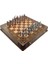 Gifthome Metal Satranç Takımı/seti;battal,yunan,antik,sedefli,ceviz ,çekm. Satranç Tahtası 1
