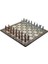 Gifthome Metal Satranç Takımı/seti;battal,osmanlı&bizans,antik, Kat.sedef Desenli Satranç Tahtası 3