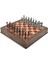 Gifthome Metal Satranç Takımı/seti;büyük,pegasus,antik,gül,sandıklı Masif Ahşap Satranç Tahtası 4