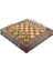 Gifthome Metal Satranç Takımı/seti;battal,ispanyol,parlak,sedefli,ceviz ,çekm. Satranç Tahtası 1