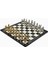 Gifthome, Metal Satranç Takımı / Seti; Battal,ispanyol,parlak, Kat.mermer Desenli Satranç Tahtası 3