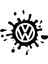 Volkswagen Logo Sticker Sıçrama Oto Sticker Araba Sticker 1