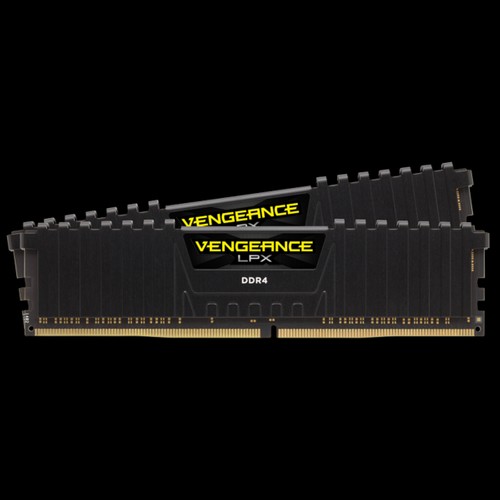 Corsair Vengeance CMK16GX4M2A2666C16 16GB (2x8GB) DDR4 2666MHz CL16 Black LPX Soğutuculu DIMM Bellek