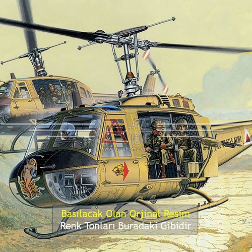 how to draw a huey helicopter
