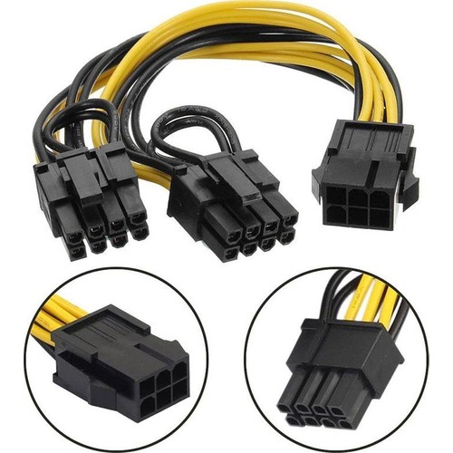Boblov Pcı Express 6Pin To 2x6 + 2Pin (6Pin / 8Pin) Gpu Fiyatı