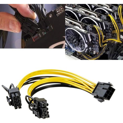 Boblov Pcı Express 6Pin To 2x6 + 2Pin (6Pin / 8Pin) Gpu Fiyatı