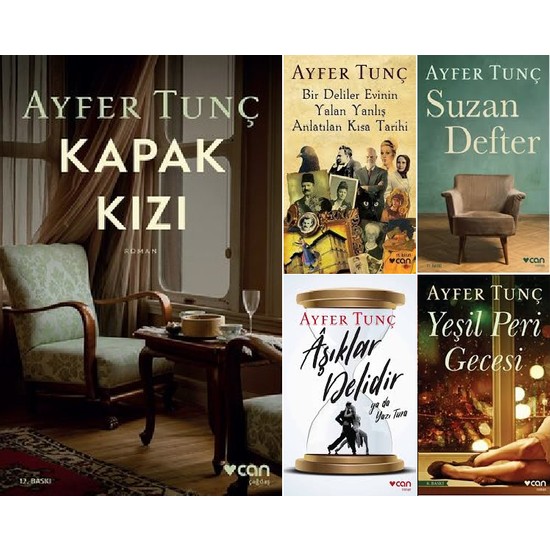 Ayfer Tunç 5 Kitap Set Kapak Kızı- Suzan Defter- Aşıklar Kitabı