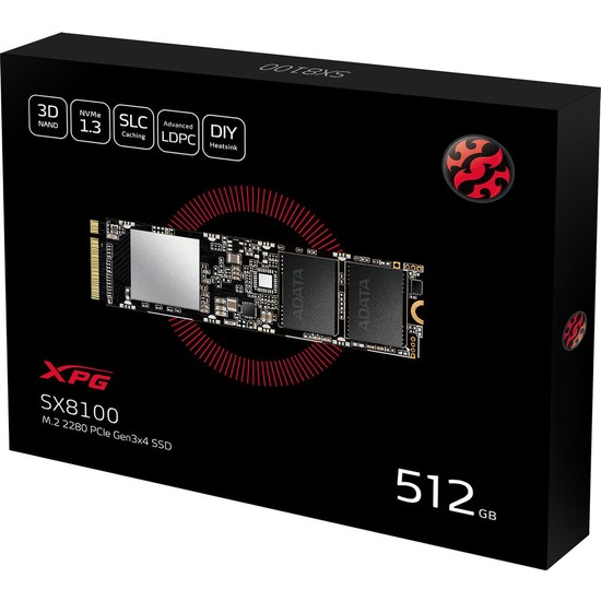 Adata XPG SX8100 512GB 3500/2400MB/s M.2 PCIe NVMe SSD Fiyatı