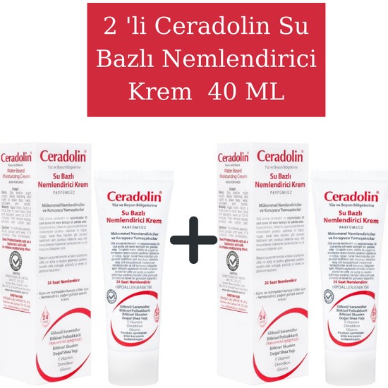 Ceradolin Su Bazlı Nemlendirici Krem 40 ml x 2 Fiyatı