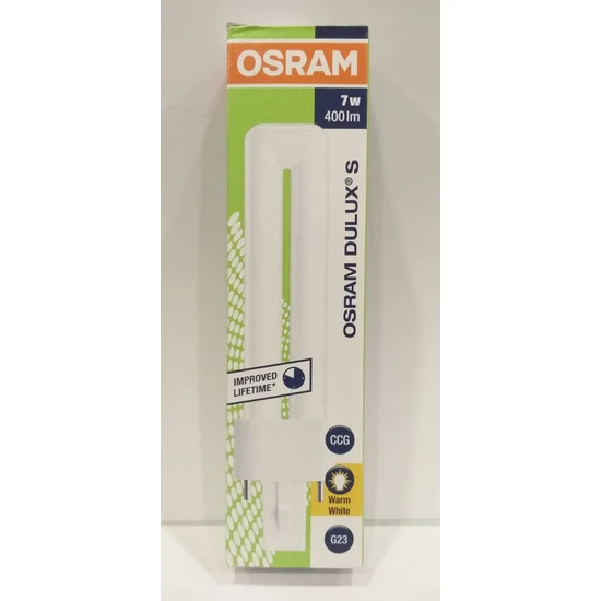 Osram Kompak Ampul G23 7W/830 Dulux-S Warm White