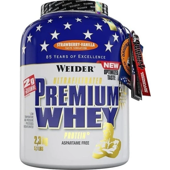 Weider Premium Whey Protein Tozu 2300 Gr Vanilya-Çilek (Orijinal Distribütör Bandrollü)