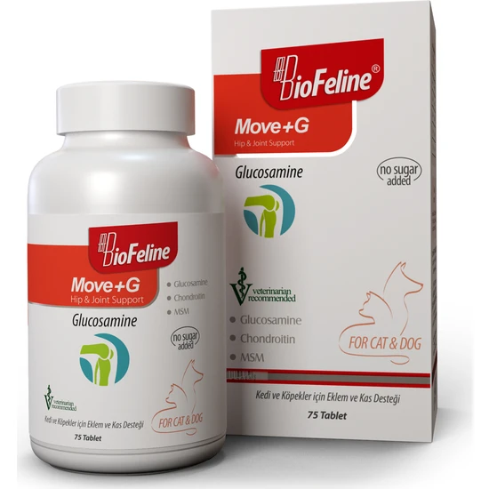 Biofeline Move+G Glucosamine Tablet ( Kedi ve Köpekler Için Eklem ve Kas Desteği )