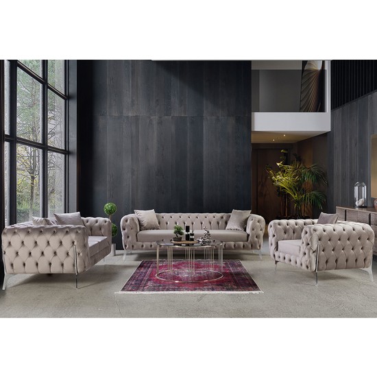 Eymense Platinum Koltuk Takımı Bej 3+2+1 Fiyatı