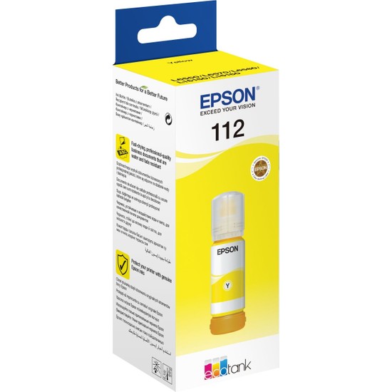 Epson L11160/L6550/L6570/L6580/L15150/L15160 112 EcoTank Pigment 6000 Sayfa Sarı