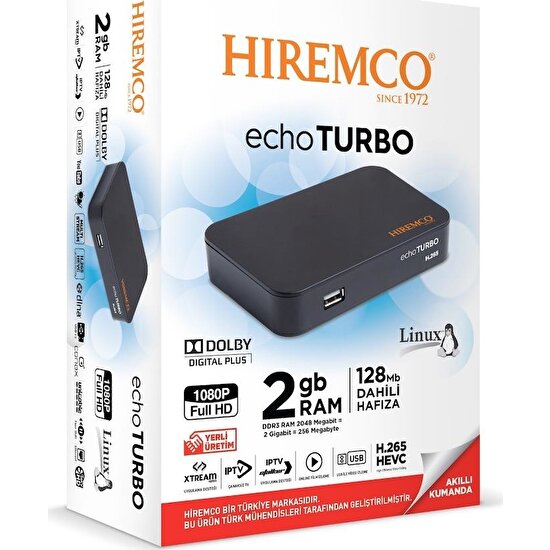 Hiremco Echo Turbo Hd Uydu Alıcı Akıllı Kumanda
