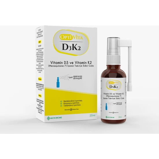 Optivita Vitamin D3K2 Sprey 20 ml