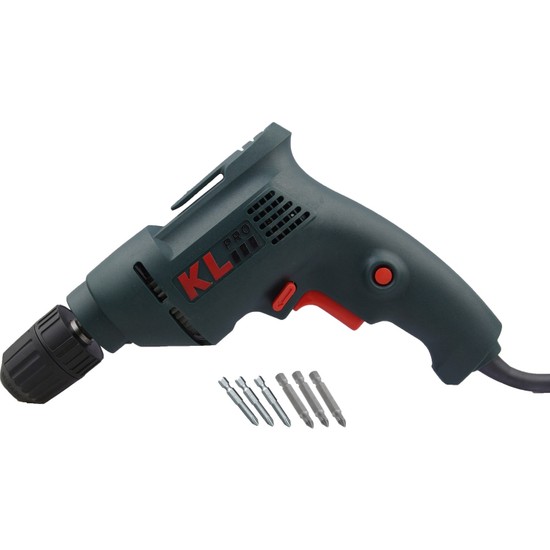 KL Pro 500W Darbesiz Matkap 10mm Anahtarsız Mandren ile Kolay Kullanım Sunar