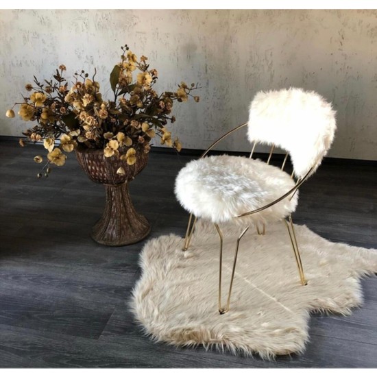 OkkoRed Leno Metal Gold Peluş Sandalye Fiyatı Taksit