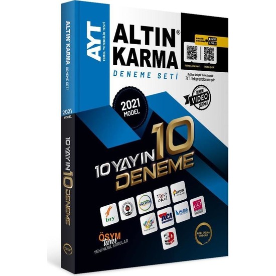 Altın Karma Yayınları 2021 AYT 10 Farklı Yayın 10 Deneme Seti Ekitap İndir | PDF | ePub | Mobi