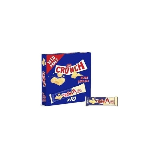 Nestle Crunch Beyaz Çikolatalı 10 Lu Paket