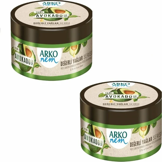 Arko Nem Değerli Yağlar Avokado Yağlı Krem 2X250 ml