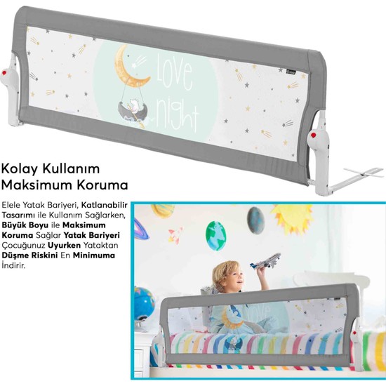Elele Ekstra Geniş Katlanabilir Yatak Bariyeri Korkuluğu Fiyatı