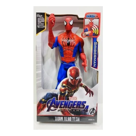 Avengers Spiderman  Işıklı Sesli Örümcek Adam Figür