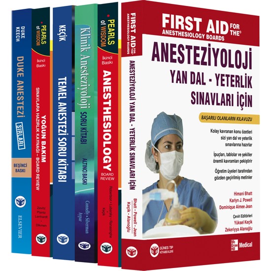 50. Yıl - Muhteşem Anestezi Yandal Soru Kitapları Seti - Himai Bhatt - Karlyn J. Powell - Dominique Aimee Jean
