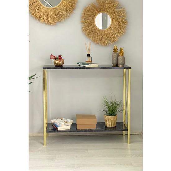 Avm Park Stally Gold Ayak Siyah Mermer Desenli Dresuar Fiyatı