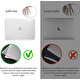 MacBook Pro Kılıf HardCase Touch Bar A1706 A1708 A1989 A2159 A2251 A2289 A2338 ile Uyumlu Kılıf