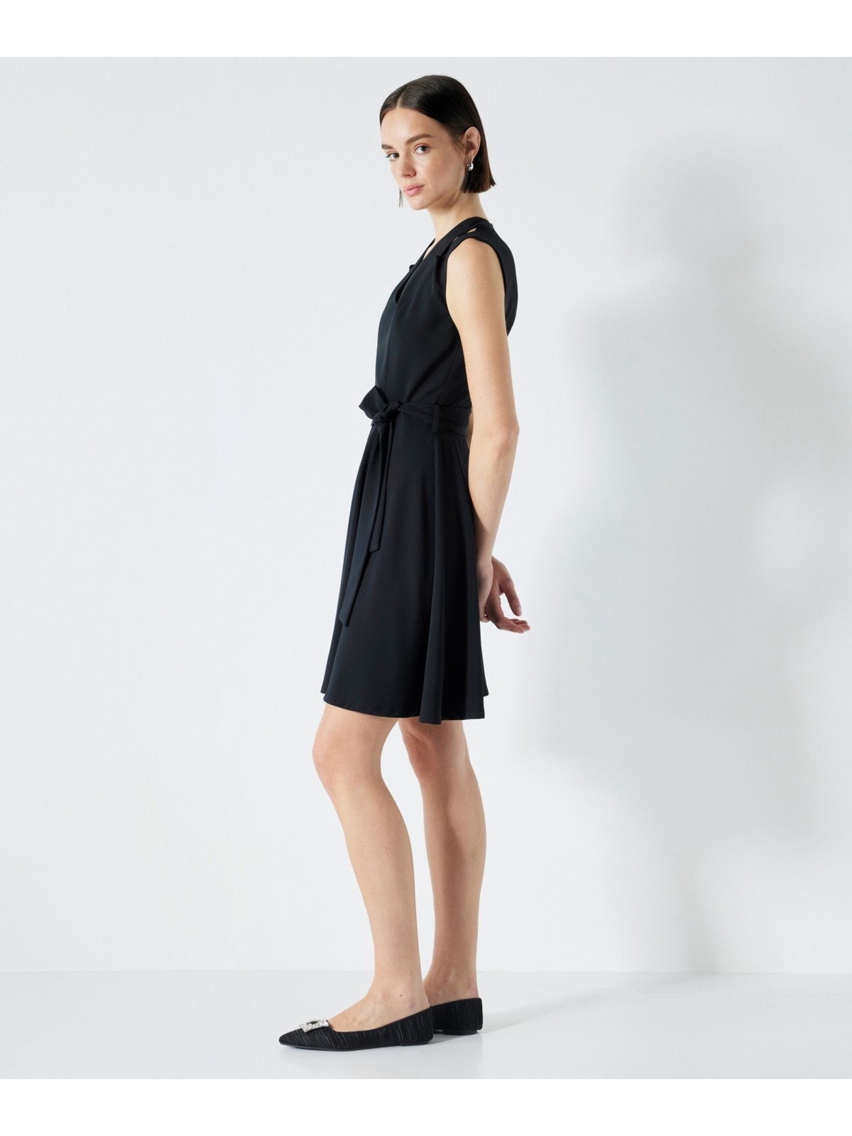 Miss İpekyol Kuşaklı Cutout Elbise - Görsel 2