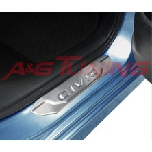 A&G Tuning Honda Civic Fc5 Krom Kapı Eşiği 4 Prç. 2016 ve Üzeri P.çelik