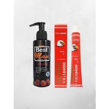 Best Man Lubricant Jel Çilekli 150 ml + 84BIN Krem