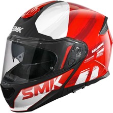 Smk Kask Smk GL363 Gullwing Tourleader Çene Açılır Kırmızı/beyaz