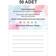 Grdall 50 Adet Çift Yön Teşekkür Kartı Kargo Için Iyi Günlerde Kullanın Kartviziti Kargo Için Kartvizit