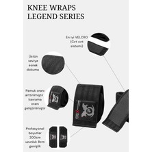Dex Supports Lasting Energy Knee Wraps Legend Series ,  Diz Bandajı, Diz Sargısı 2’li Paket