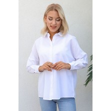 Nurneva Basic Model Gömlek Beyaz