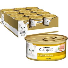 Gourmet Gold Kıyılmış Tavuk Etli Konserve Kedi Maması 24 x 85 G
