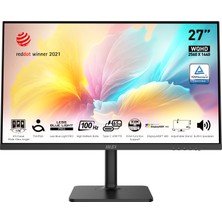 MSI 27" MODERN MD272QXP 2560x1440 (WQHD) FLAT IPS 100HZ 1MS ADAPTIVE-SYNC PIVOT TYPE-C MONITOR