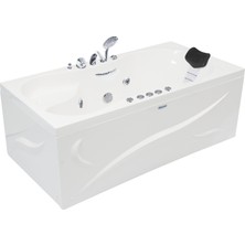 Laredo Jakuzi 150x80, H55 Tango Hidromasaj Sistemli Küvet (Gövde + Metal Ayak + Ön-yan Panel)