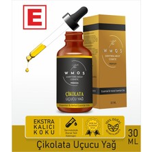 Wmos Çikolata Uçucu Yağ 100 % Saf Esansiyel Uçucu Yağ Aromaterapi Yağı Oda Kokusu Cam Damlalıklı 30ML